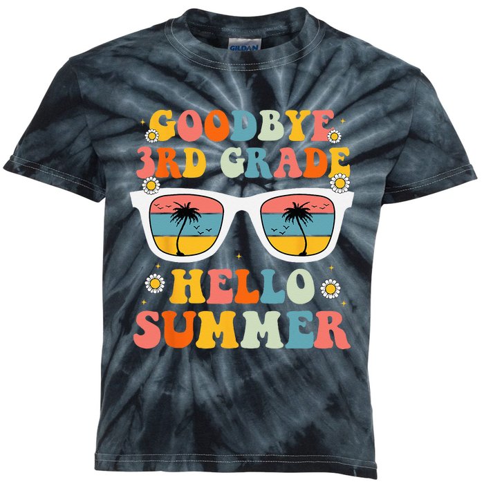 Goodbye 3rd Grade Hello Summer Graduation Last Day Of School Kids Tie-Dye T-Shirt