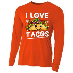 Graphic 365 I Love Tacos Tee Cinco De Mayo Taco Cooling Performance Long Sleeve Crew