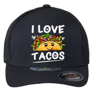 Graphic 365 I Love Tacos Tee Cinco De Mayo Taco Flexfit Unipanel Trucker Cap