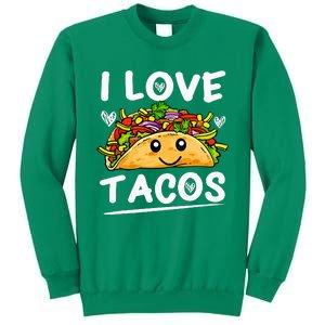 Graphic 365 I Love Tacos Tee Cinco De Mayo Taco Sweatshirt