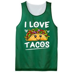 Graphic 365 I Love Tacos Tee Cinco De Mayo Taco Mesh Reversible Basketball Jersey Tank