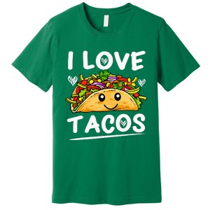 Graphic 365 I Love Tacos Tee Cinco De Mayo Taco Premium T-Shirt