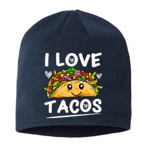 Graphic 365 I Love Tacos Tee Cinco De Mayo Taco Sustainable Beanie