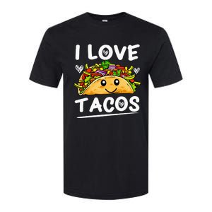 Graphic 365 I Love Tacos Tee Cinco De Mayo Taco Softstyle CVC T-Shirt