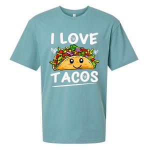 Graphic 365 I Love Tacos Tee Cinco De Mayo Taco Sueded Cloud Jersey T-Shirt