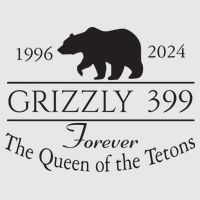 Grizzly 399 In Memory Of Bear Womens Funnel Neck Pullover Hood