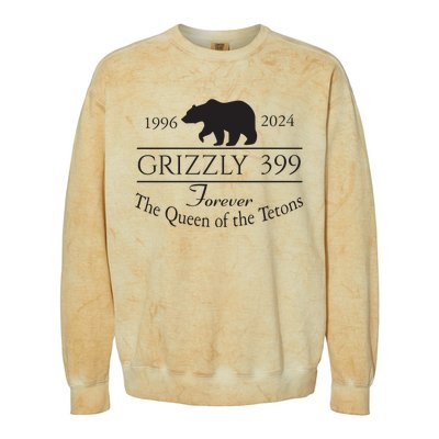 Grizzly 399 In Memory Of Bear Colorblast Crewneck Sweatshirt