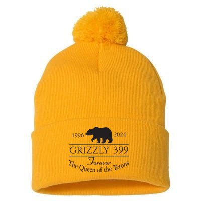 Grizzly 399 In Memory Of Bear Pom Pom 12in Knit Beanie