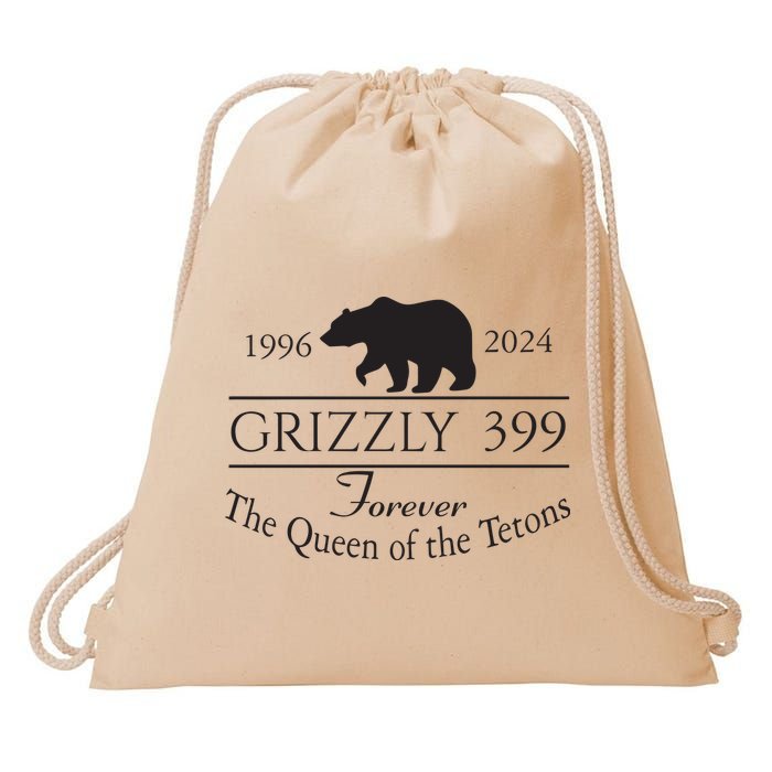 Grizzly 399 In Memory Of Bear Drawstring Bag