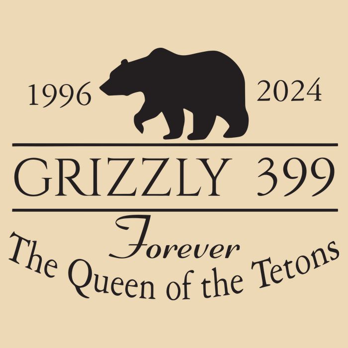 Grizzly 399 In Memory Of Bear Drawstring Bag