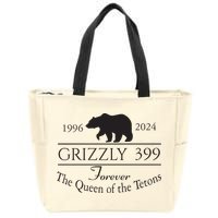 Grizzly 399 In Memory Of Bear Zip Tote Bag