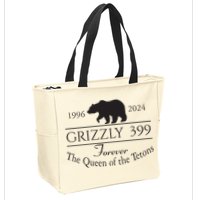 Grizzly 399 In Memory Of Bear Zip Tote Bag
