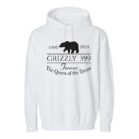 Grizzly 399 In Memory Of Bear Garment-Dyed Fleece Hoodie