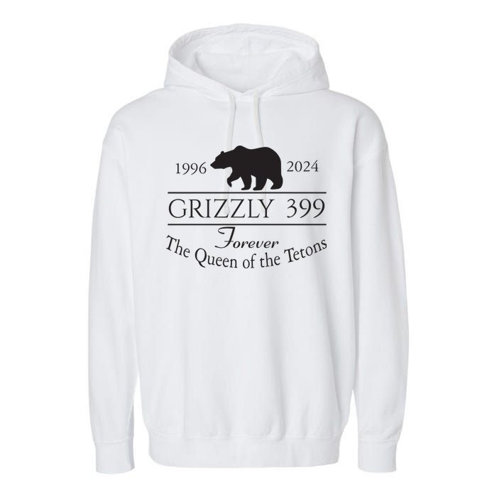 Grizzly 399 In Memory Of Bear Garment-Dyed Fleece Hoodie