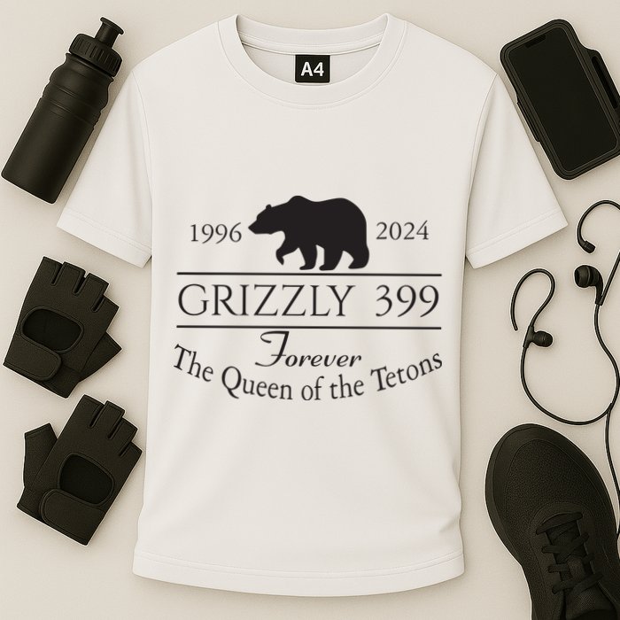 Grizzly 399 In Memory Of Bear Performance Shirt