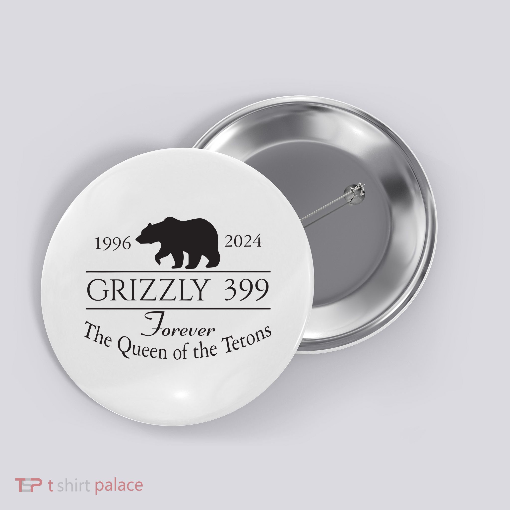 Grizzly 399 In Memory Of Bear Button