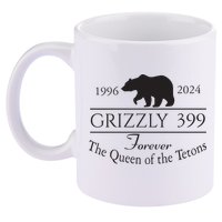 Grizzly 399 In Memory Of Bear 11oz C Handle Ceramic Mug