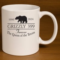 Grizzly 399 In Memory Of Bear 11oz C Handle Ceramic Mug