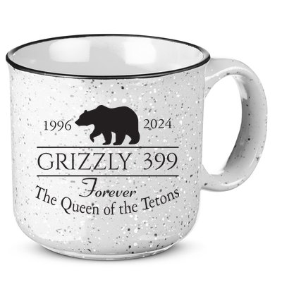 Grizzly 399 In Memory Of Bear 15oz Campfire Ceramic Mug