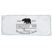 Grizzly 399 In Memory Of Bear Large Microfiber Waffle Golf Towel