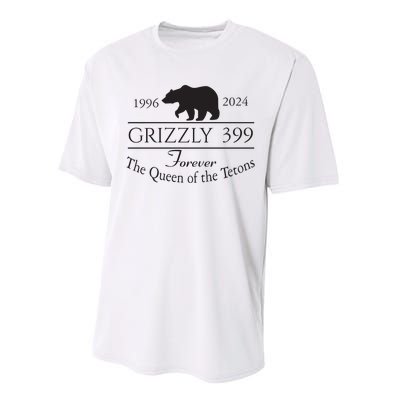 Grizzly 399 In Memory Of Bear Performance Sprint T-Shirt