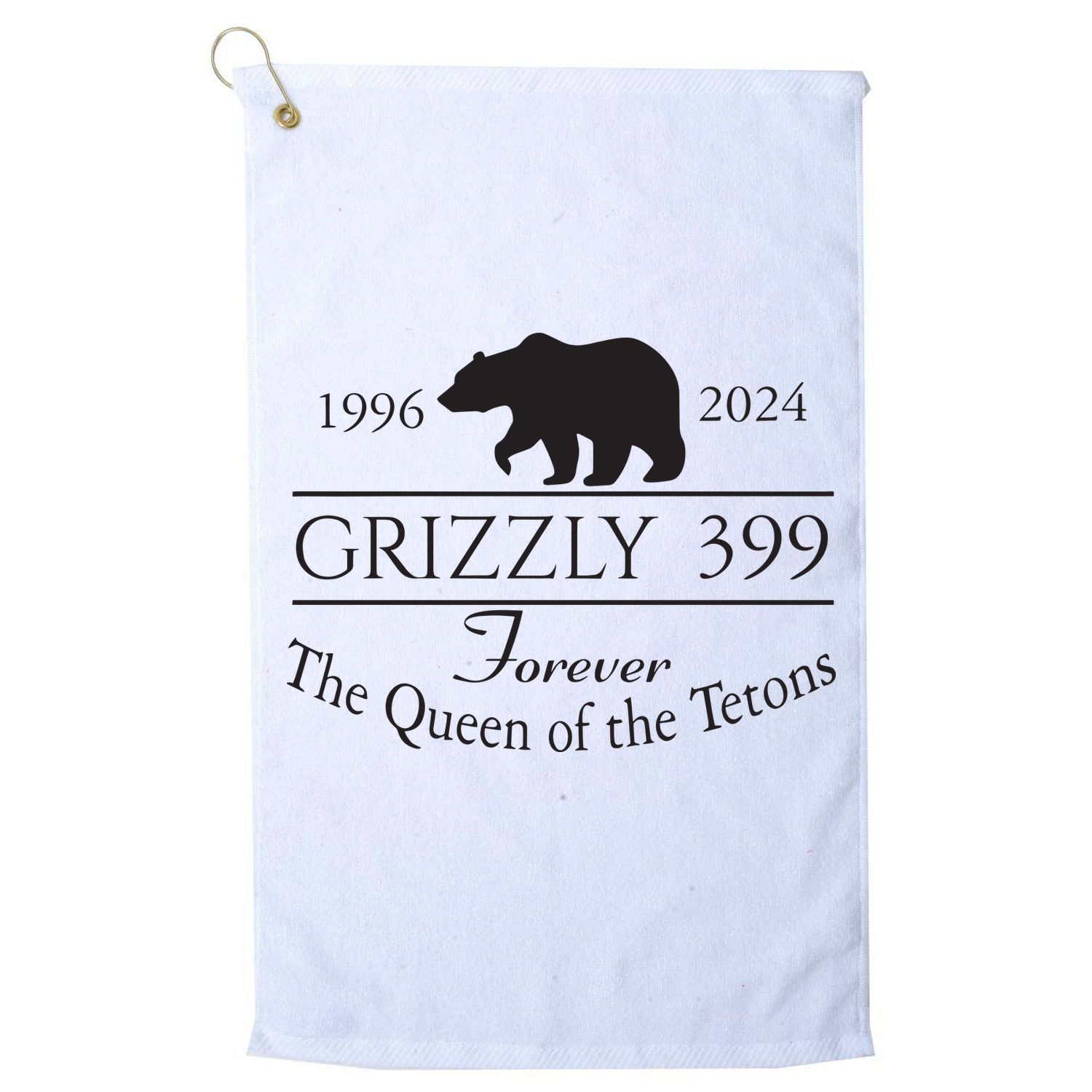 Grizzly 399 In Memory Of Bear Golf Towel