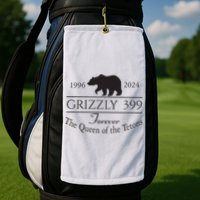 Grizzly 399 In Memory Of Bear Golf Towel