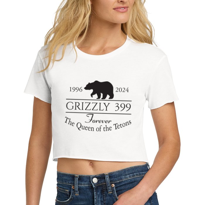 Grizzly 399 In Memory Of Bear Crop Top