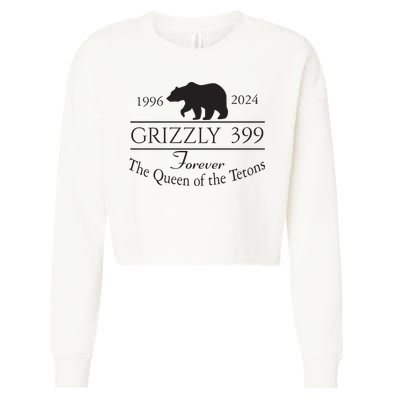 Grizzly 399 In Memory Of Bear Cropped Pullover Crew