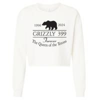Grizzly 399 In Memory Of Bear Cropped Pullover Crew