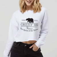 Grizzly 399 In Memory Of Bear Cropped Pullover Crew