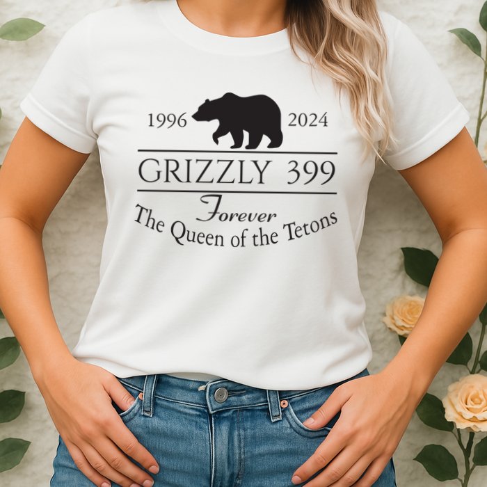 Grizzly 399 In Memory Of Bear Womens T-Shirt