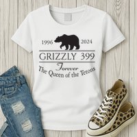 Grizzly 399 In Memory Of Bear Womens T-Shirt