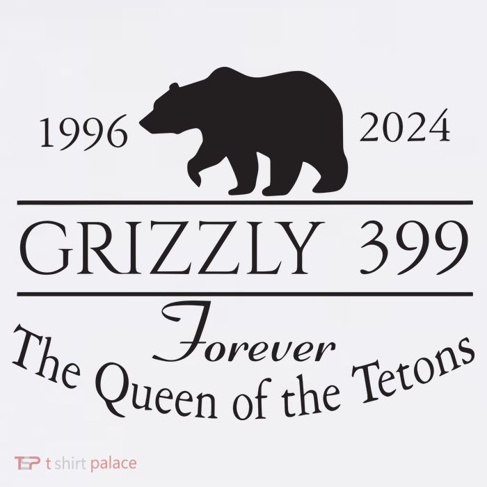 Grizzly 399 In Memory Of Bear Women's V-Neck T-Shirt