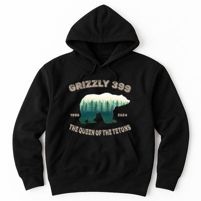 Grizzly 399 In Memory Of Bear Forever Queen Of The Tetons Hoodie