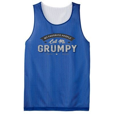 Graphic 365 My Favorite People Call Me Grumpy Grandpa Gift Mesh Reversible Basketball Jersey Tank