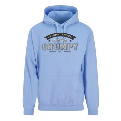 Graphic 365 My Favorite People Call Me Grumpy Grandpa Gift Unisex Surf Hoodie