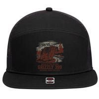Grizzly 399 National Park Preserve Queen Of The Tetons 7 Panel Mesh Trucker Snapback Hat