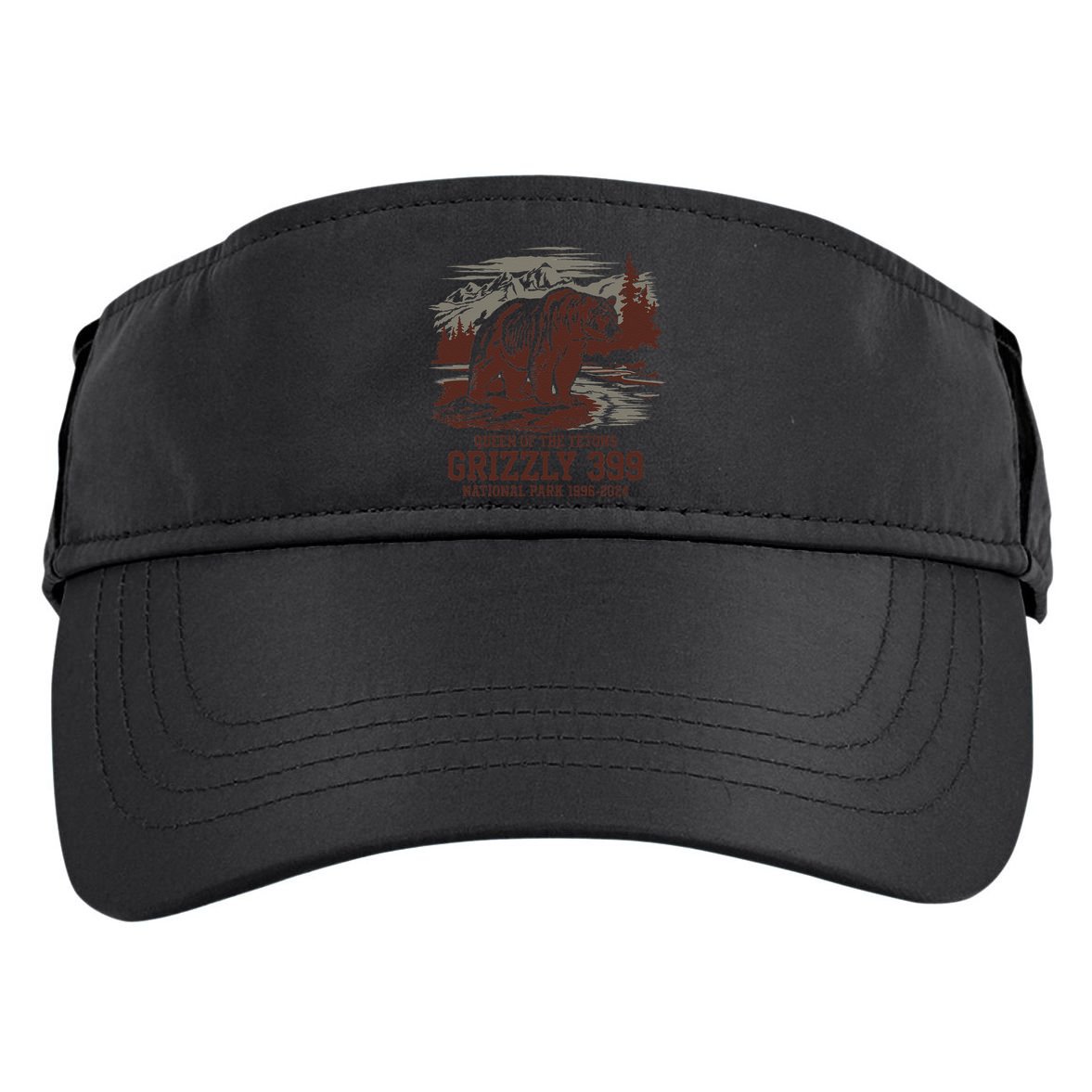 Grizzly 399 National Park Preserve Queen Of The Tetons Adult Drive Performance Visor