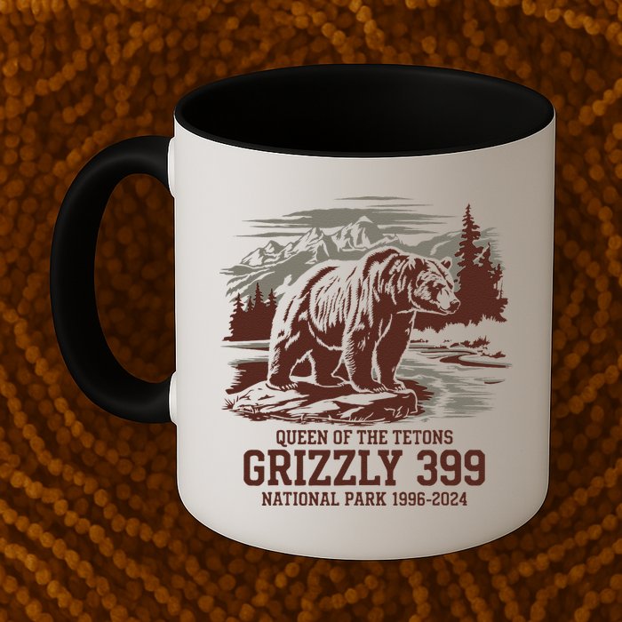 Grizzly 399 National Park Preserve Queen Of The Tetons Mug
