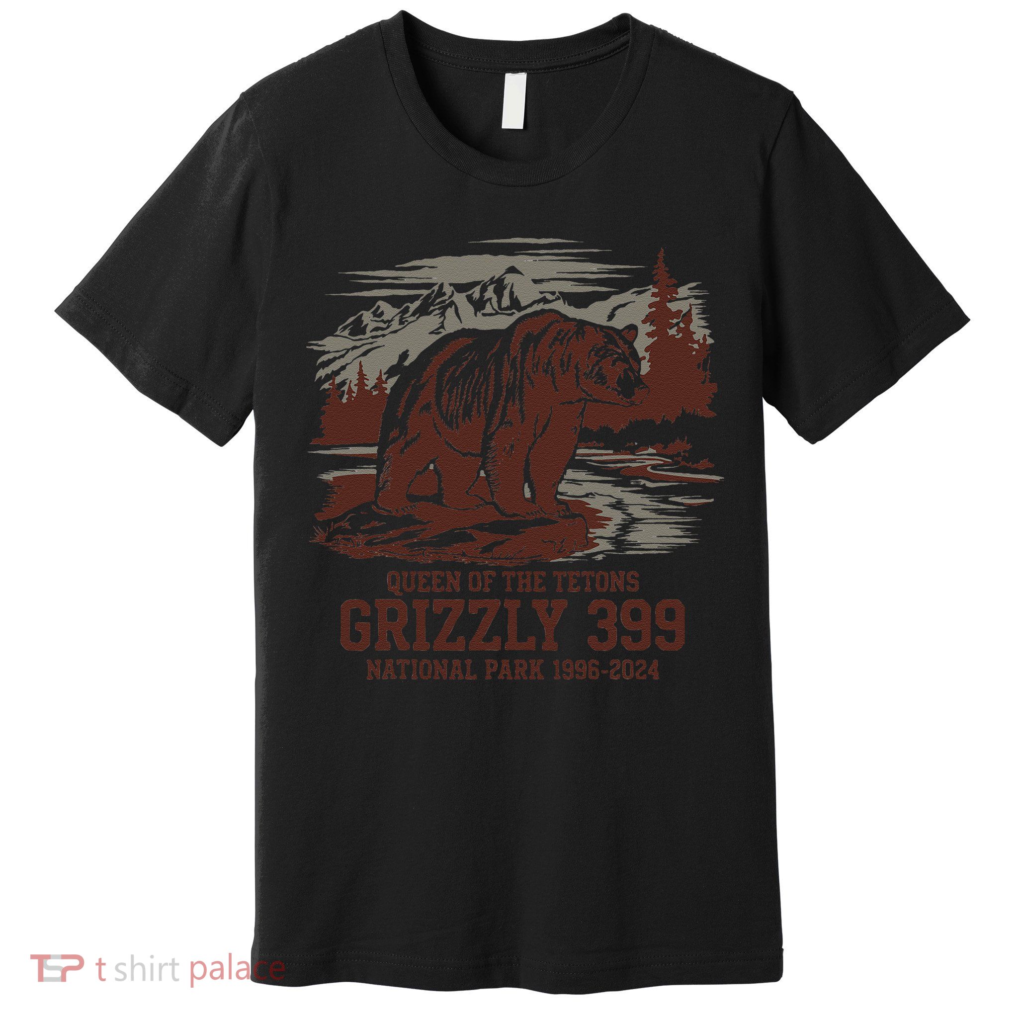 Grizzly 399 National Park Preserve Queen Of The Tetons Premium T-Shirt