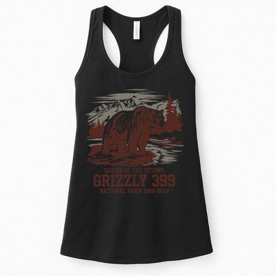 Grizzly 399 National Park Preserve Queen Of The Tetons Womens Tank Top