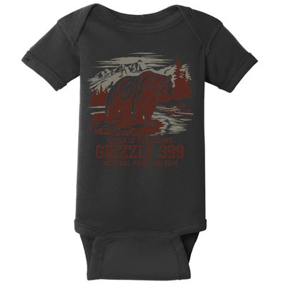 Grizzly 399 National Park Preserve Queen Of The Tetons Baby Bodysuit