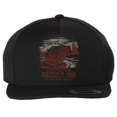 Grizzly 399 National Park Preserve Queen Of The Tetons Wool Snapback Cap
