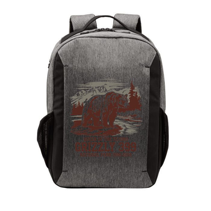 Grizzly 399 National Park Preserve Queen Of The Tetons Vector Backpack