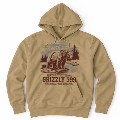 Grizzly 399 National Park Preserve Queen Of The Tetons Hoodie