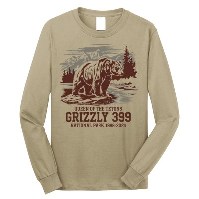 Grizzly 399 National Park Preserve Queen Of The Tetons Long Sleeve Shirt