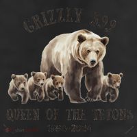 Grizzly 399 Queen Of The Tetons National Park Bear 7 Panel Mesh Trucker Snapback Hat