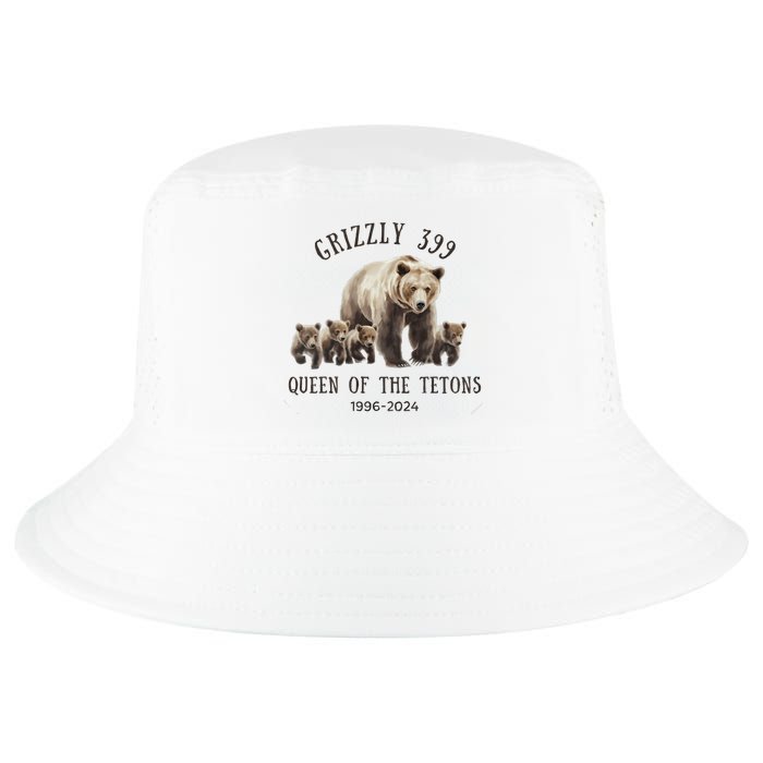 Grizzly 399 Queen Of The Tetons National Park Bear Cool Comfort Performance Bucket Hat