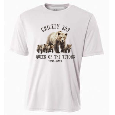 Grizzly 399 Queen Of The Tetons National Park Bear Cooling Performance Crew T-Shirt